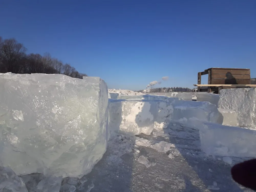 Оборудовать крещенский городок начали сегодня в Биробиджане
