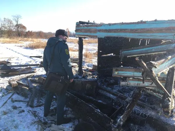 Уничтожил до пепла новую баню пожар в одном из селений ЕАО