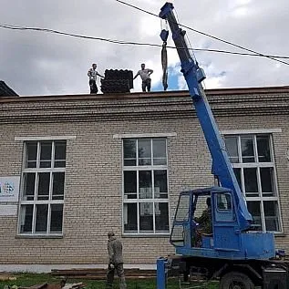 Новые крыша и полы теперь есть в спортивной школе города Облучье