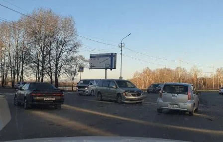 ВИДЕО: ДТП в районе торгового центра «Великан» в Биробиджане