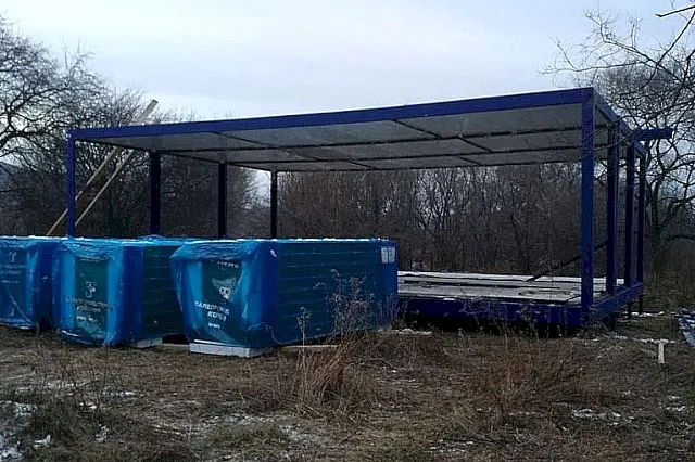 Продолжается строительство модульного ФАПа в селе Лазарево ЕАО