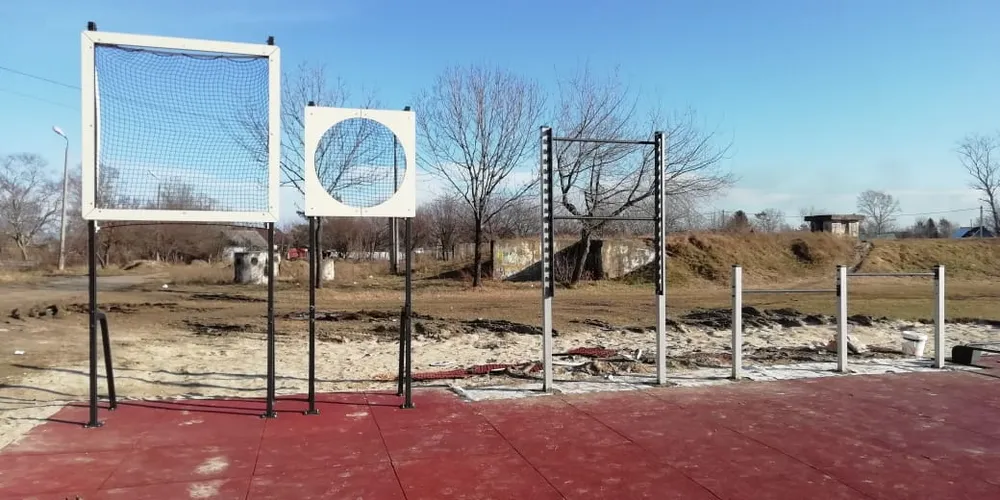 Спортплощадку для сдачи норм ГТО установили в п. Николаевка ЕАО