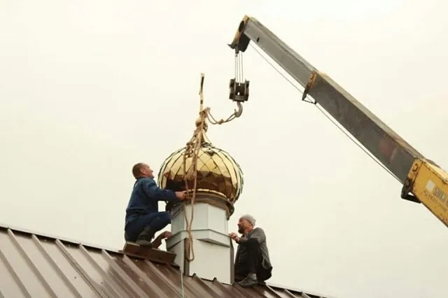 Чин освящения Креста на строящемся храме совершил архиепископ Биробиджанский и Кульдурский