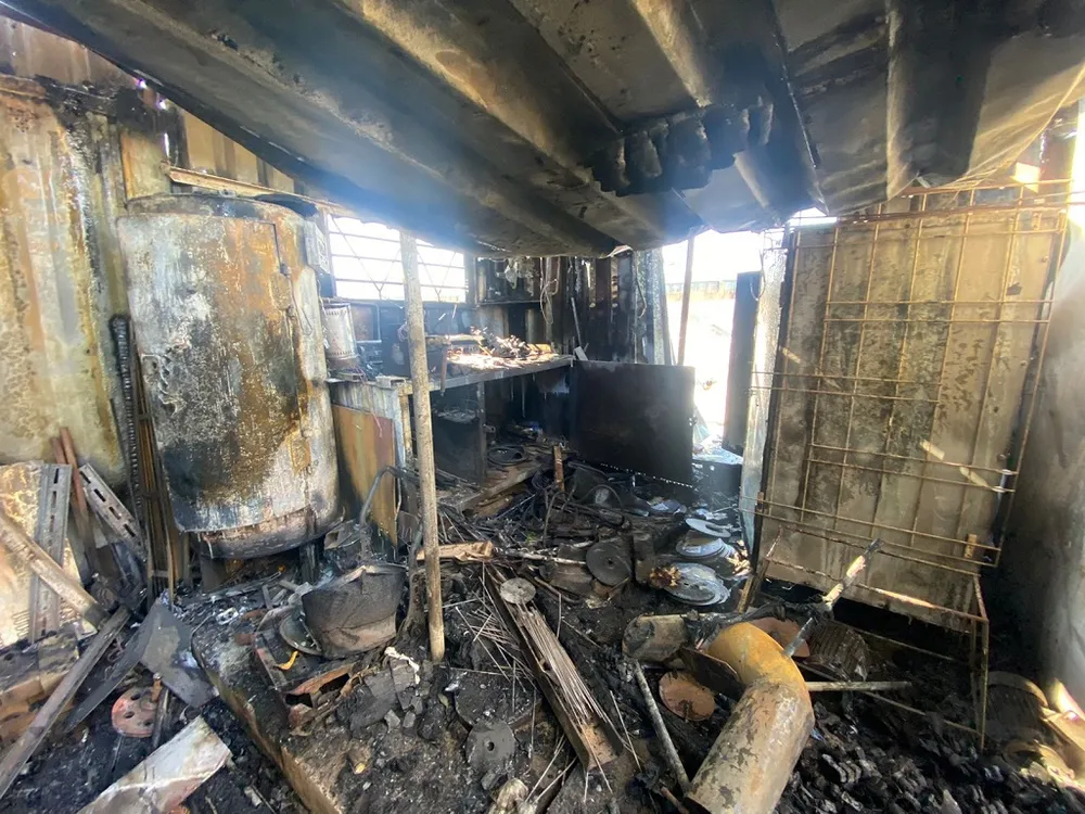 Ночной пожар на предприятии ликвидировали огнеборцы Облученского района ЕАО