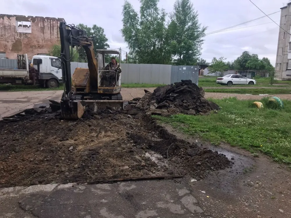 В селе Птичник ЕАО начали обустраивать дворы по федеральной программе