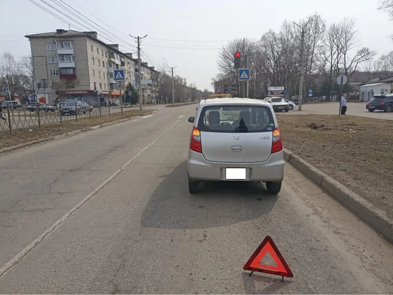Водитель без прав спровоцировал ДТП в центре Биробиджана и скрылся