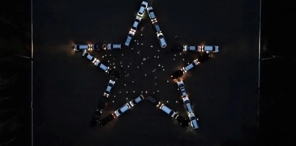 «Звезду Героя» зажгли автоклубы в Биробиджане в канун Дня Победы