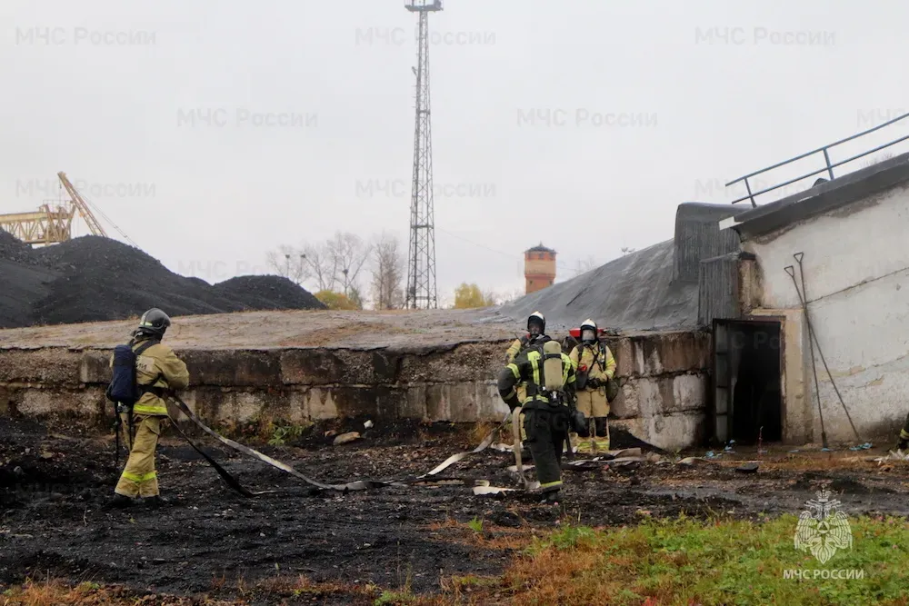 Пожарные спасли двух человек на биробиджанской ТЭЦ во время учений