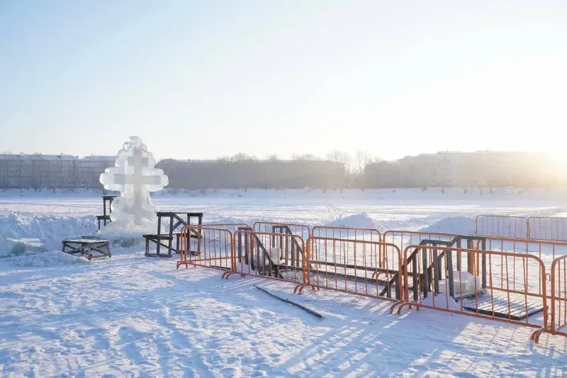 Оказалось небезопасным традиционное место для крещенского городка в Биробиджане