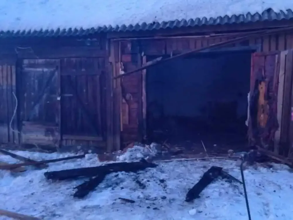 Спасли два гаража пожарные в селе ЕАО