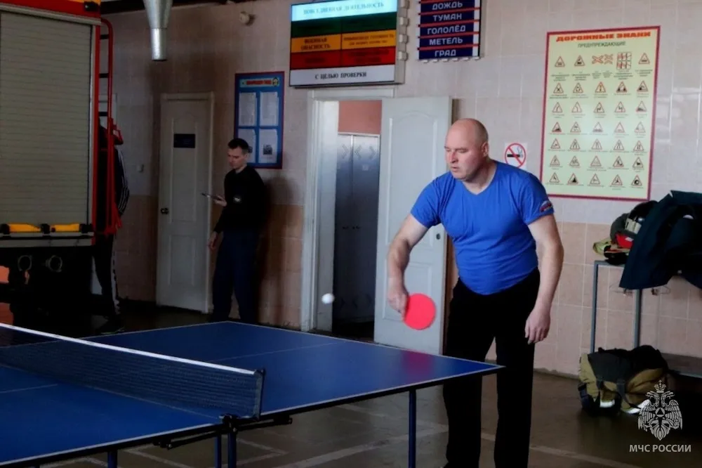 Чемпионат по настольному теннису среди личного состава прошел в МЧС России по ЕАО