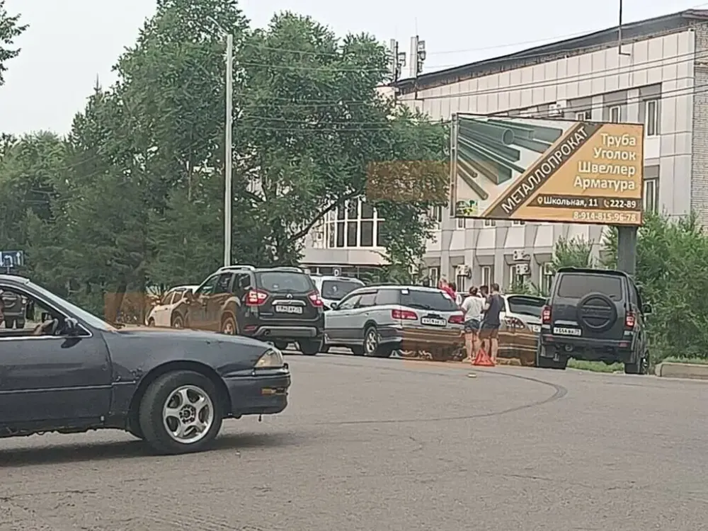 Четверное ДТП в Биробиджане