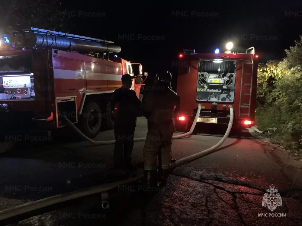 Ночной пожар оставил без крыши над головой селянина в ЕАО