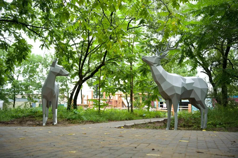 Новый сквер с оленями создают в Биробиджане