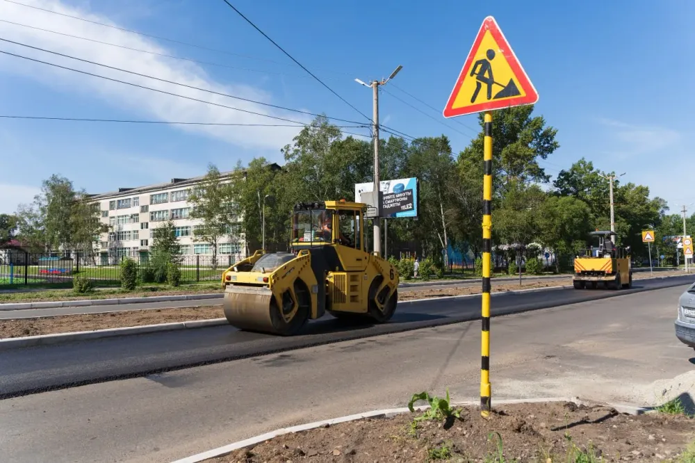 Новый асфальт появится на шести дорогах Биробиджана в это году