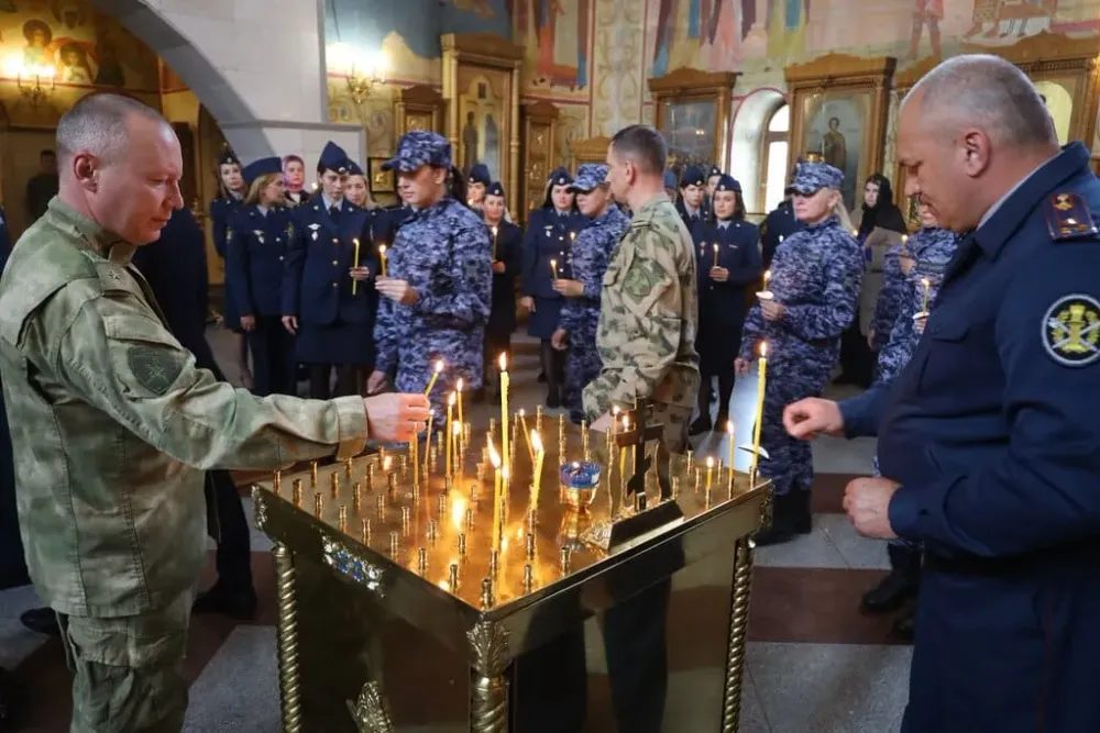 Для силовиков ЕАО провели панихиду по погибшим сотрудникам