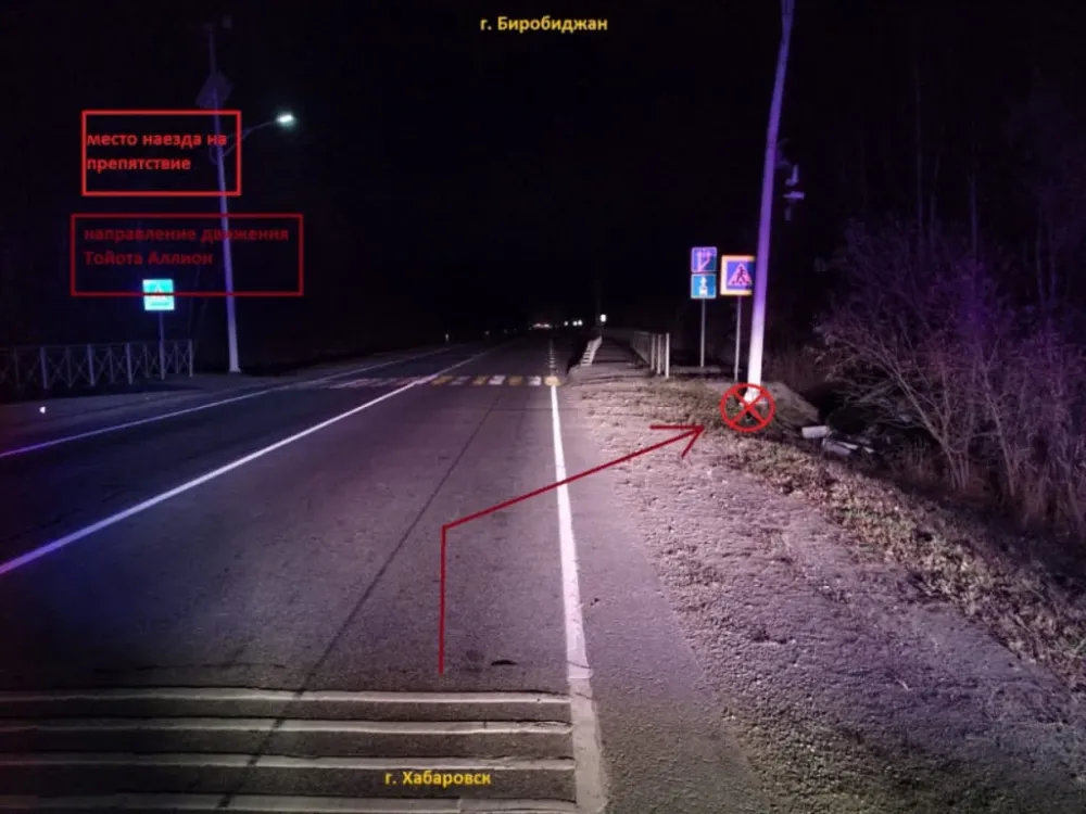 Двое пострадавших: превысил скорость и врезался в опору водитель в ЕАО