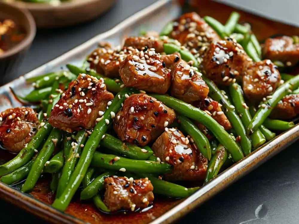 Свинина с фасолью – быстрый вкусный ужин в азиатском стиле