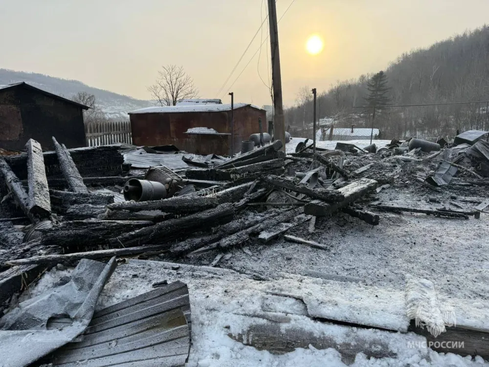 Сгорела баня в новогодние праздники в ЕАО