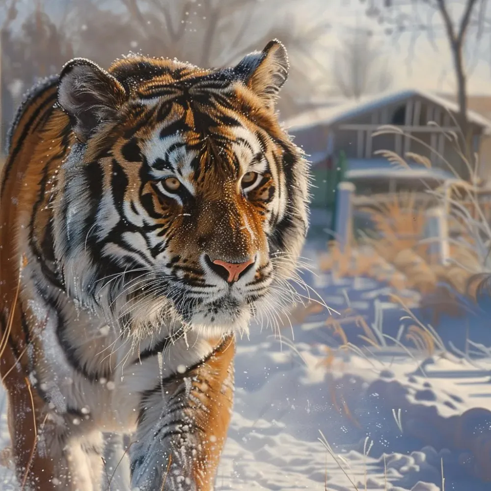 Тигр снова наведался к людям и утащил собаку в ЕАО