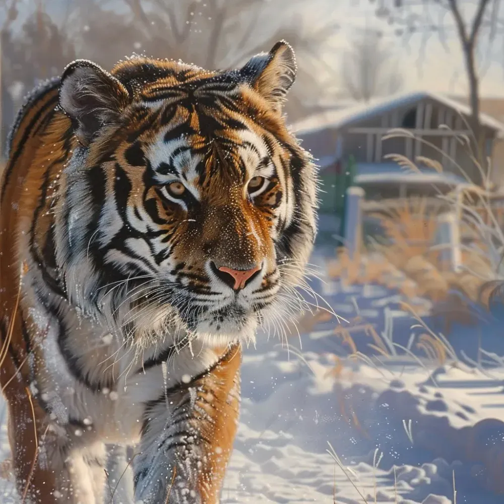 Тигр снова наведался в село Биробиджанского района: жителей просят быть осторожными