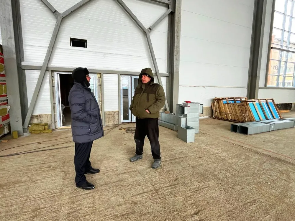 Современный ФОК продолжают возводить в с. Ленинском ЕАО