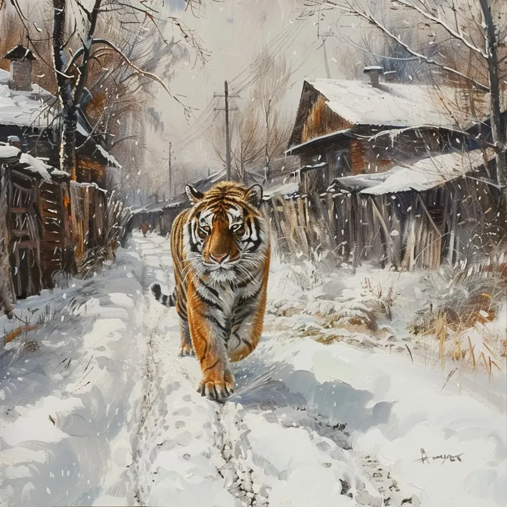 Шумовые снаряды используют для отгона тигра от сел ЕАО