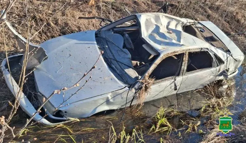 На машине-«призраке» улетел в кювет житель ЕАО