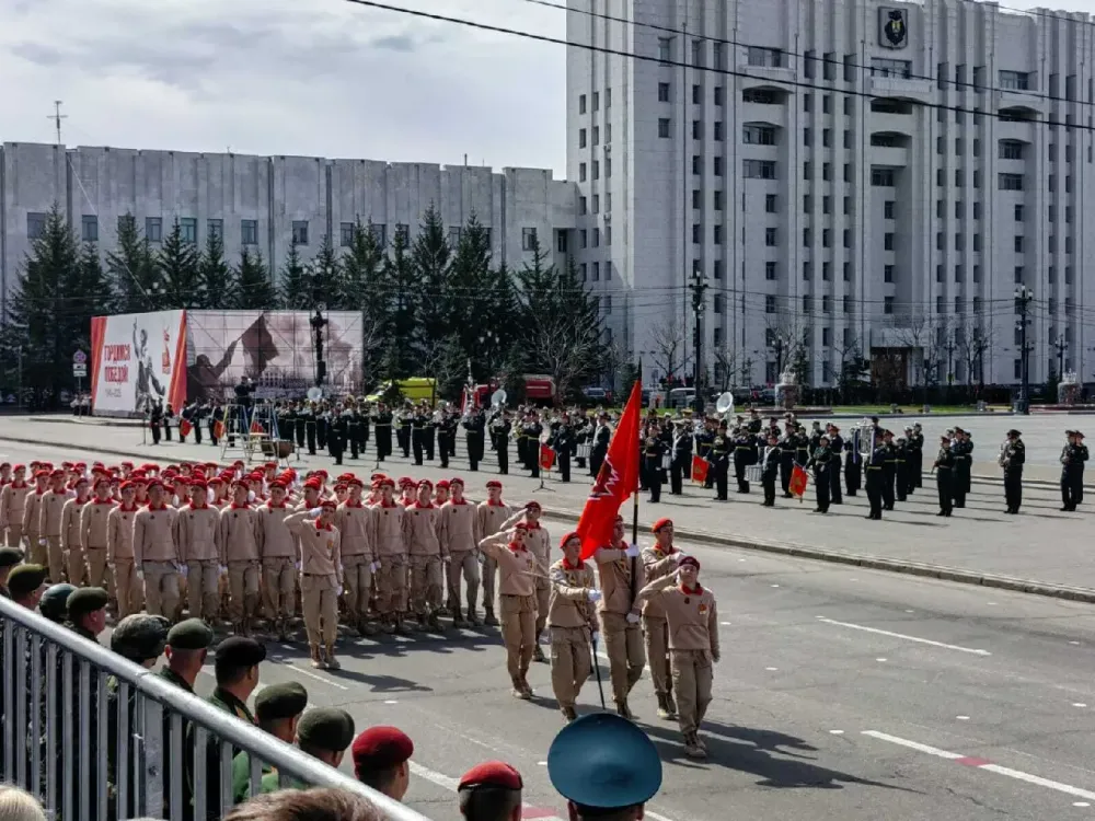 Хабаровск к Параду Победы готов: генеральную репетицию провели в краевой столице