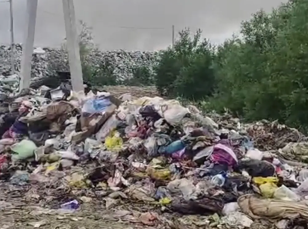 Только к концу второго дня удалось ликвидировать пожар на свалке Биробиджана