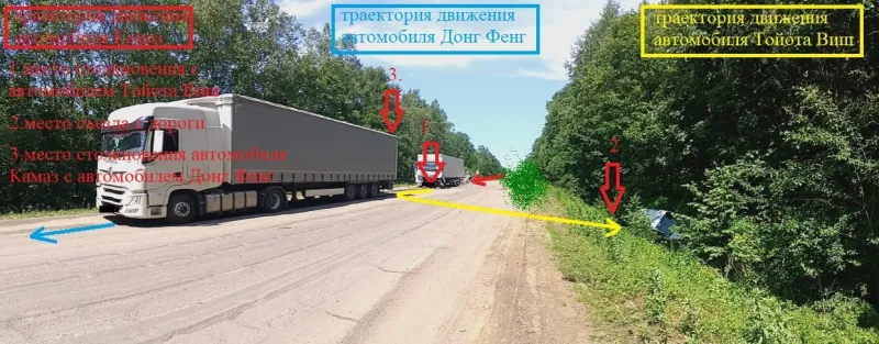 Сразу два автомобиля пострадали от «Камаза» в ЕАО