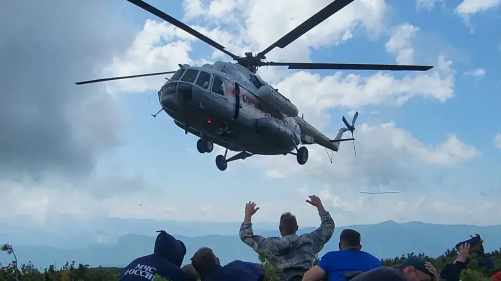 Спасение туристки в горах Хабаровского края
