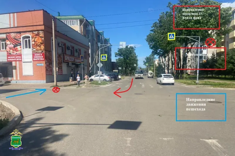 Сбили пешехода на улице Чапаева в Биробиджане