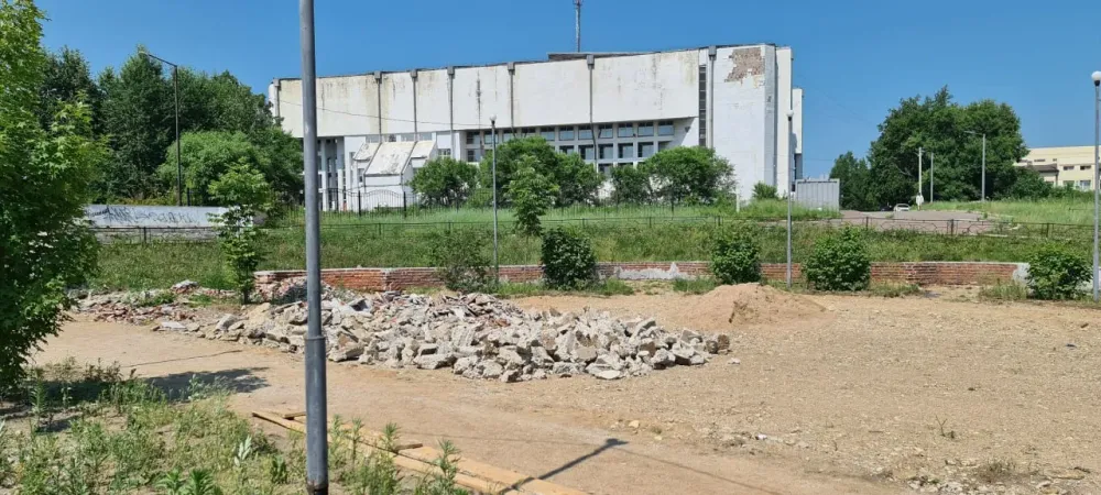 В Биробиджане начато благоустройство набережной