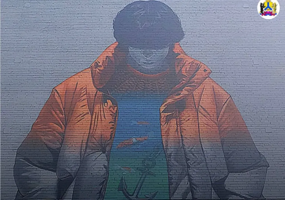 Новый мурал «Душевный полёт» украсил Хабаровск