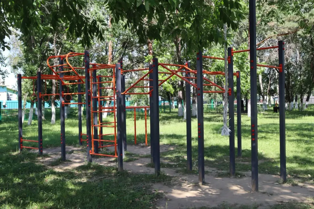 В селе Надеждинское Биробиджанского района ЕАО установили новое уличное освещение