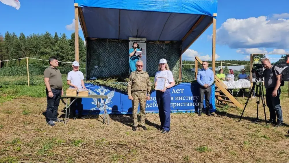 Сотрудник ГУФССП приняла участие во Вахте Памяти в Карелии