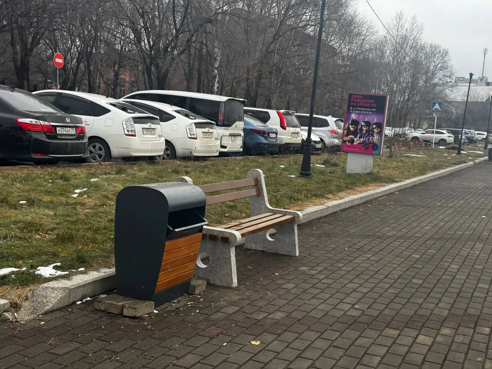 Стильные скамейки украсили главную набережную Биробиджана