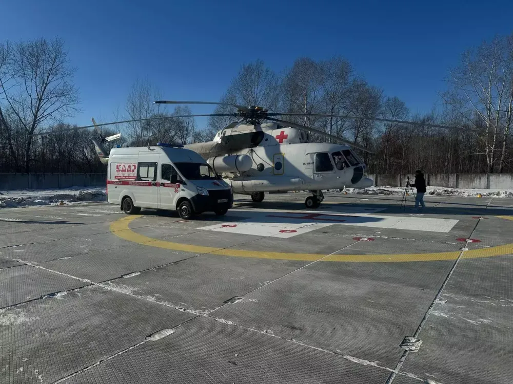 Первая в ЕАО вертолетная площадка введена в эксплуатацию в Биробиджане