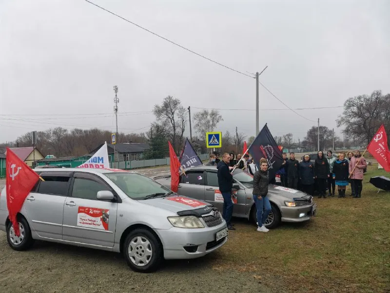 Автопробег Победы промчался по Ленинскому району ЕАО