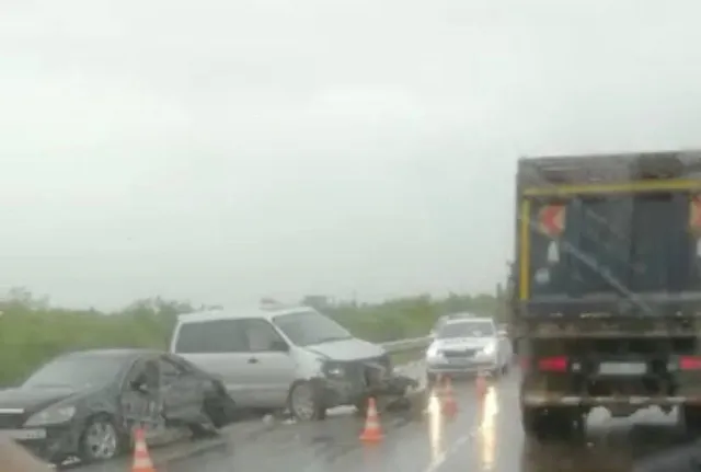 ВИДЕО: Жуткое массовое ДТП случилось под Хабаровском