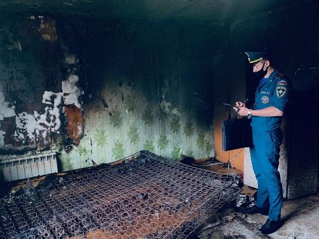Едва не погибла в пожаре пенсионерка в ЕАО