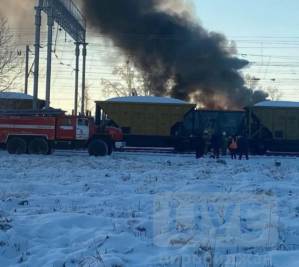 Подробности пожара на ж/д станции в ЕАО, рассказали в МЧС