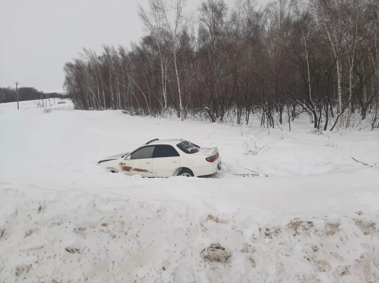 «Улетел» в кювет и скрылся с места ДТП неизвестный водитель на дороге в ЕАО