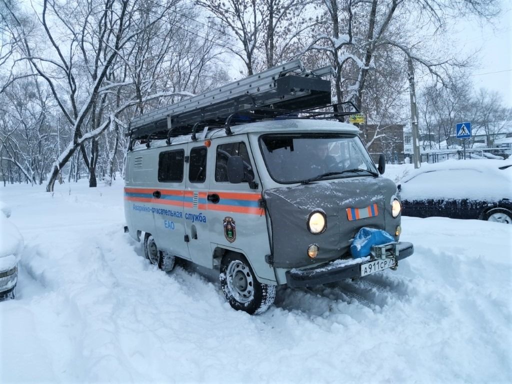 В режим повышенной готовности из-за непогоды приведены спасатели в ЕАО