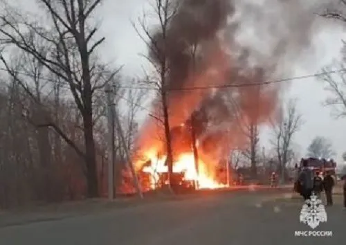 Детскую шалость с огнём считают причиной пожара в  с. Амурзет ЕАО