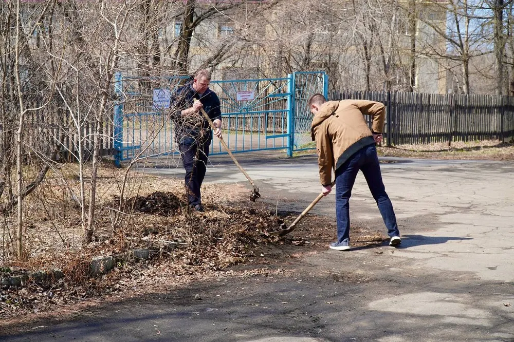 Сезон субботников начался в Биробиджане