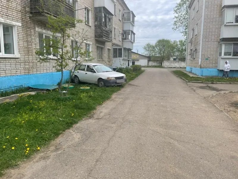 Врезался в дом, сдавая назад, водитель в ЕАО