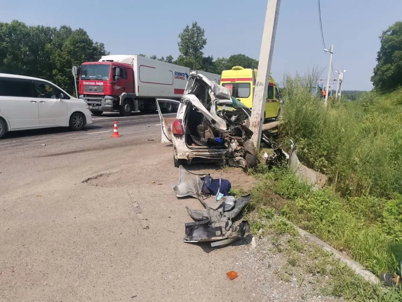 В смертельной автоаварии на трассе «Амур» в ЕАО погиб житель Хабаровского края