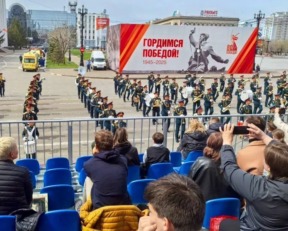 Торжественный Парад в честь 80-летия Победы прошел в Хабаровске